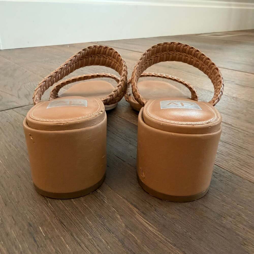 Dolce Vita Santana Nude 2.5” Chunky Heel Sandals Size 10 - Picture 6 of 7